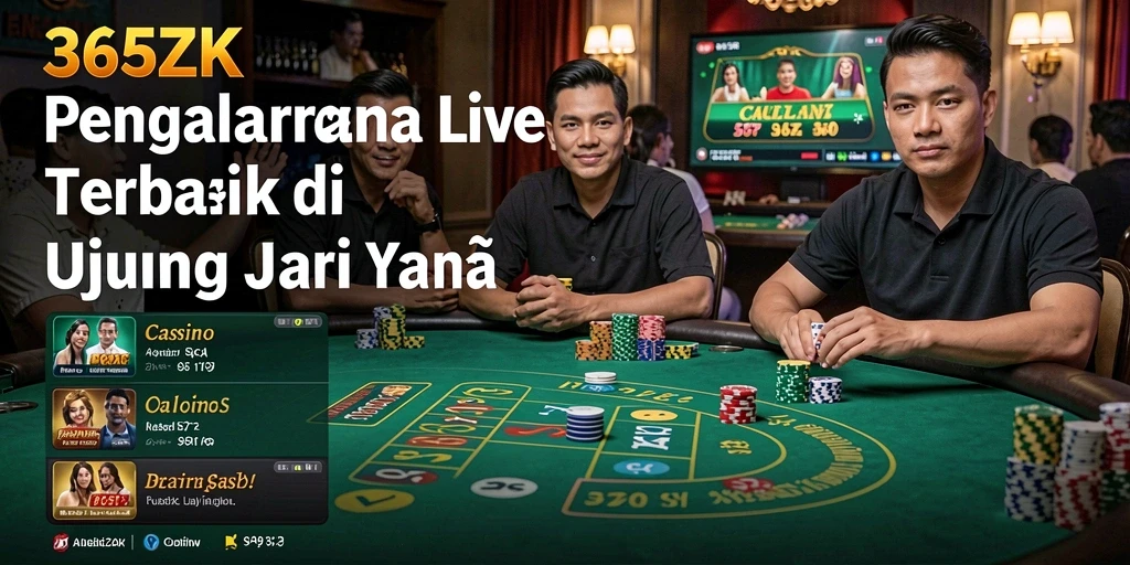 Tampilan gameplay Live Casino yang menarik di aplikasi 365ZK.