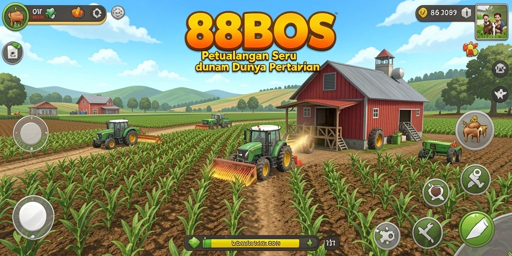 Tampilan gameplay <strong>88BOS</strong> yang penuh warna dan interaktif.