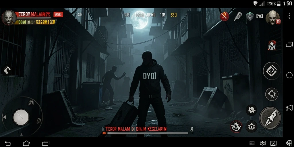 Gameplay menegangkan di dalam mansion Horror.