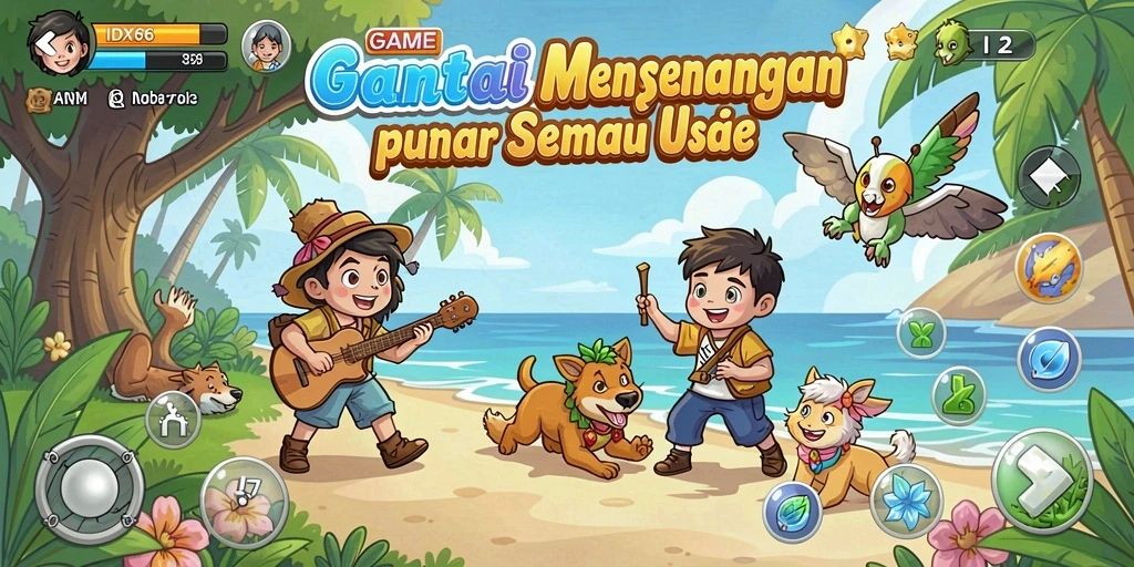Tangkapan layar menampilkan gameplay seru dan santai dari IDX66.