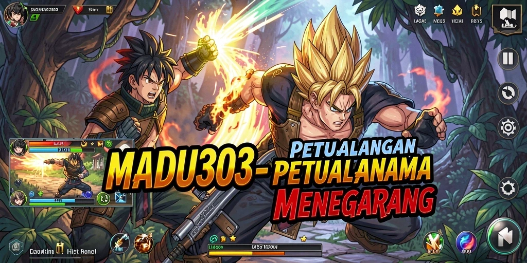 Tampilan gameplay mendebarkan di dunia Anime.