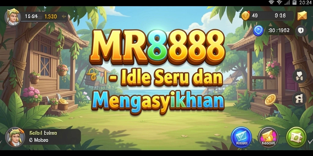 Gameplay MR888 yang santai dengan karakter yang aktif bekerja.