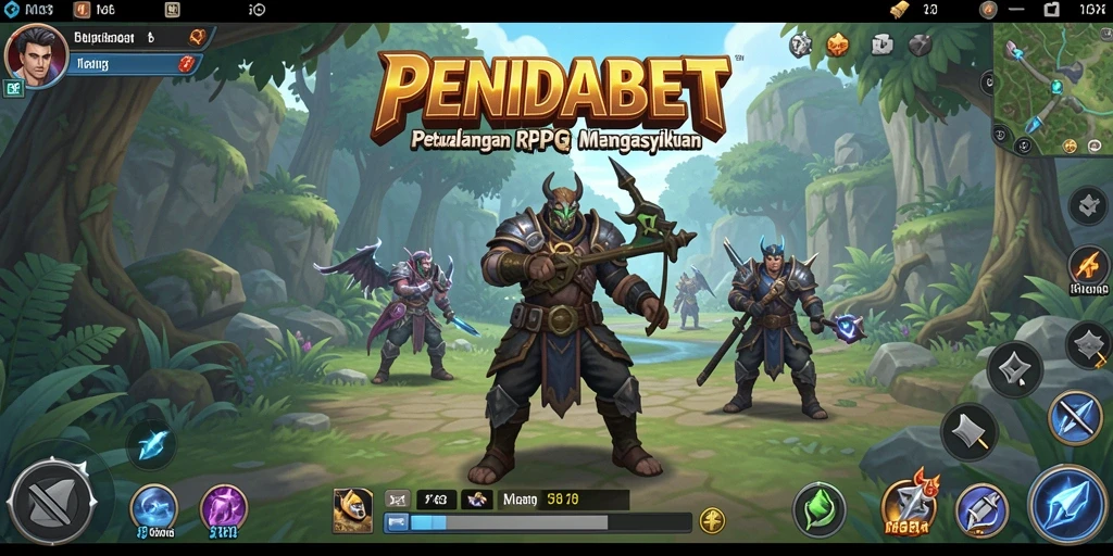 Tangkapan layar gameplay seru dari PENIDABET yang menampilkan karakter dalam pertempuran.