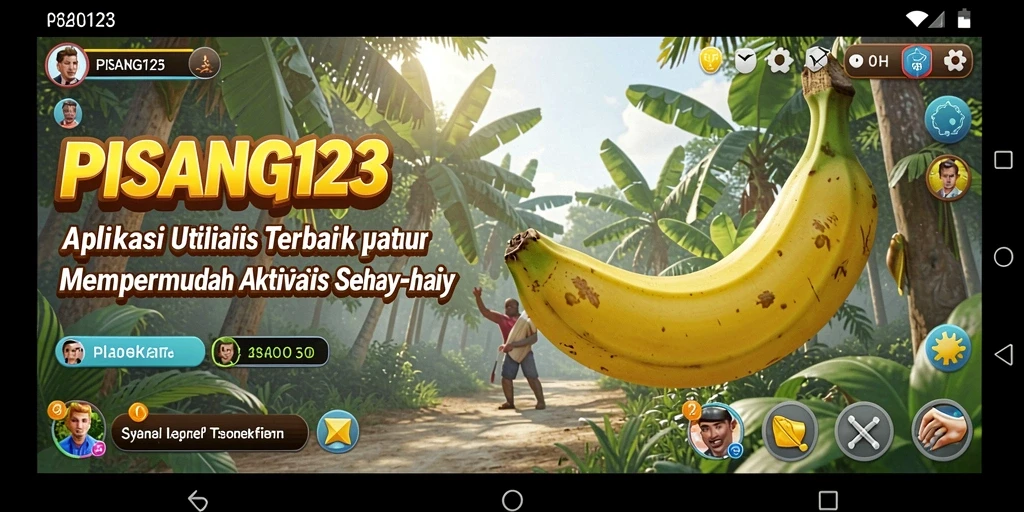 Tampilan antarmuka PISANG123 yang sederhana dan intuitif.