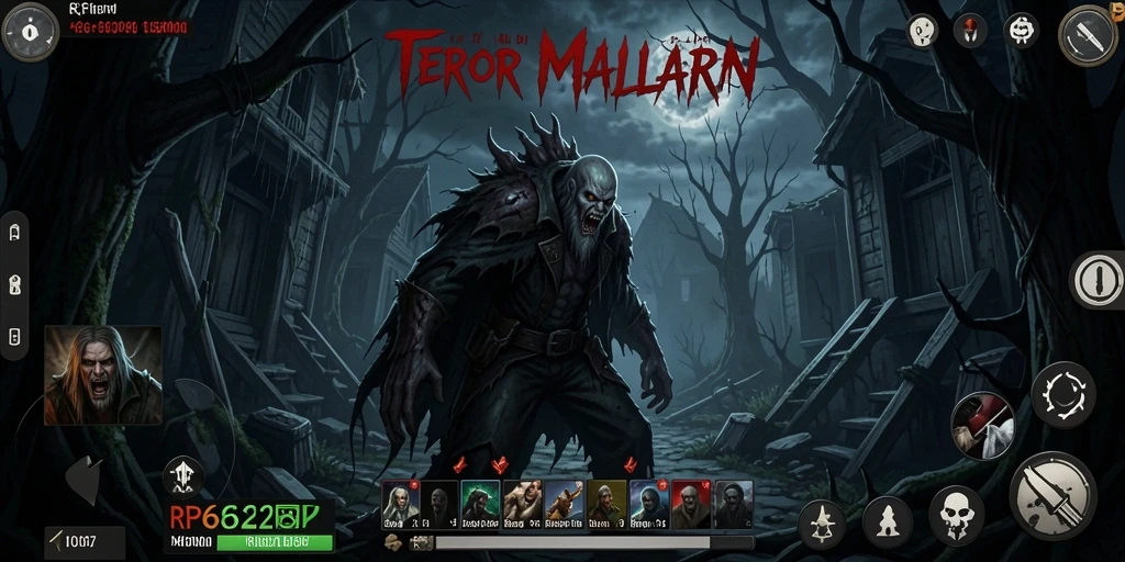 Screenshot gameplay menegangkan dari RP62RP yang memperlihatkan suasana kegelapan.