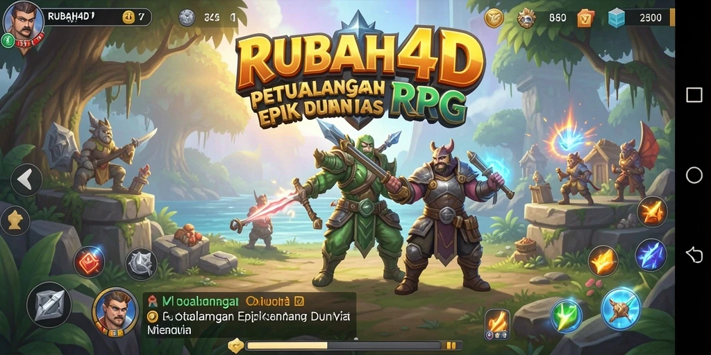 Tampilkan gameplay menakjubkan dalam RUBAH4D dengan aksi epik RPG.