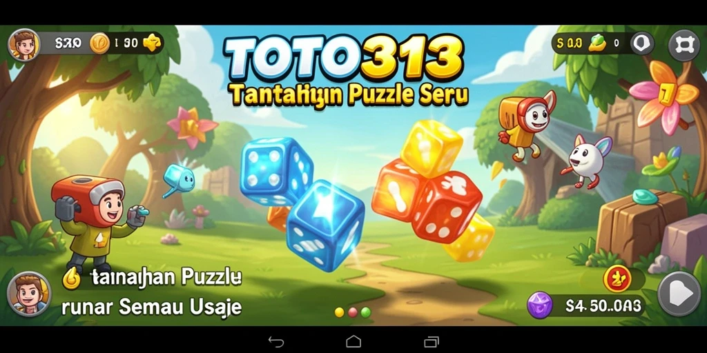 Screenshot gameplay TOTO313 menampilkan suasana seru permainan Puzzle.