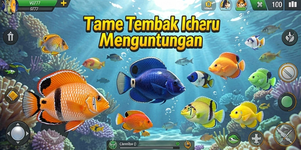 Screenshot menampilkan gameplay seru Tembak Ikan di VO777.